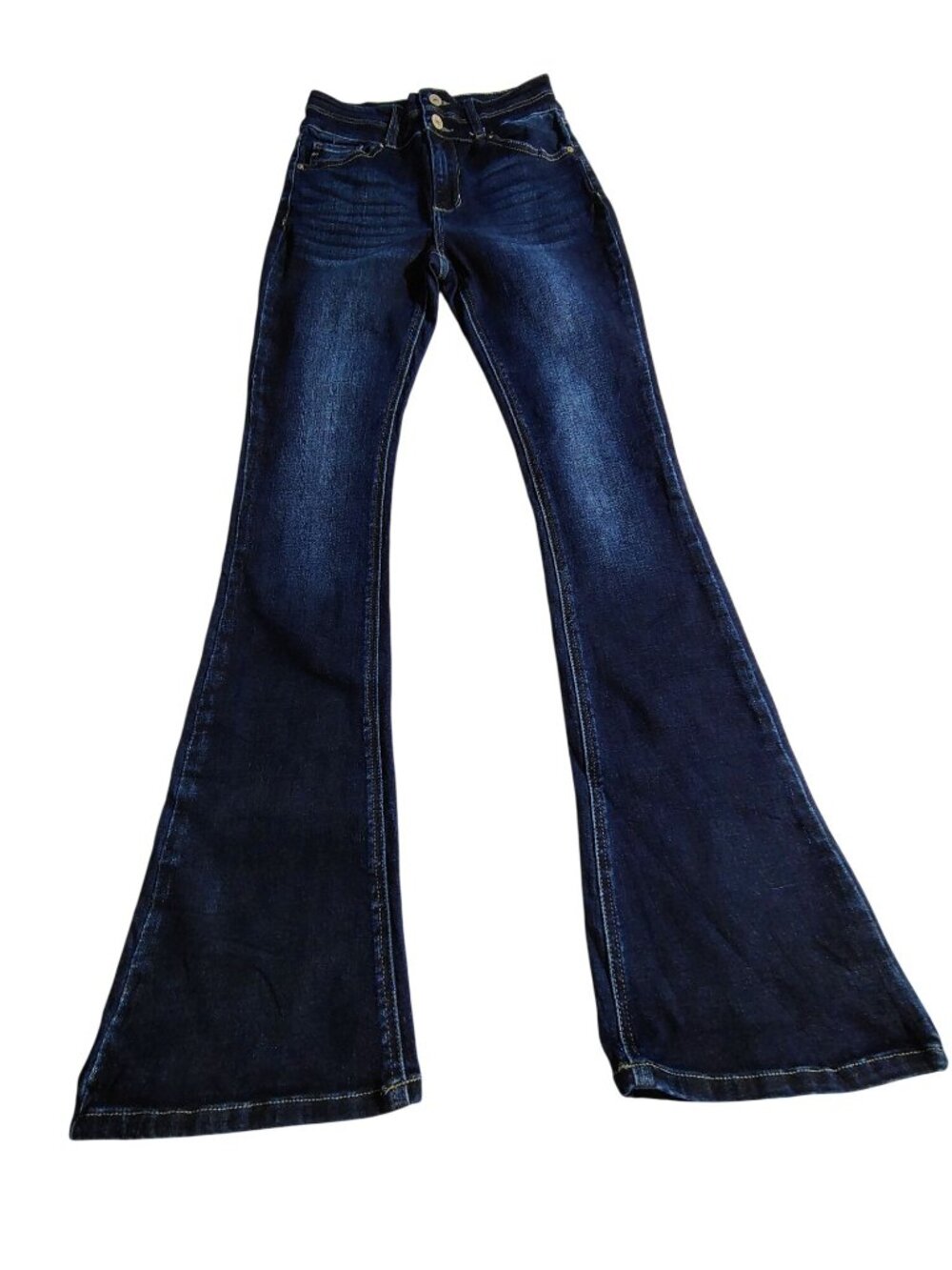 KanCan Womens Dark Wash High-Rise Bootcut stretch  Jeans Size 3/25 Cotton Blend